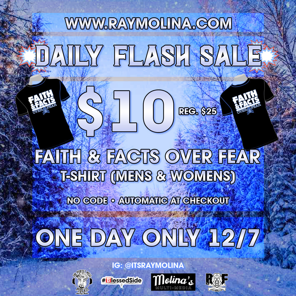 Today's Daily Flash Sale - "Faith & Facts Tee"