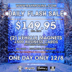 Today's Daily Flash Sale - Car Magnets & Business Cards!