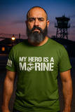 My Hero Is A Marine - Military Green Unisex t-shirt