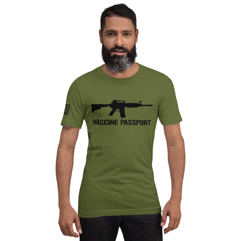 Vaccine Passport Military Green Unisex t-shirt